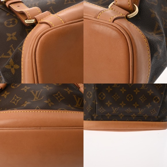 LOUIS VUITTON Authentic Brown Monogram Canvas Backpack